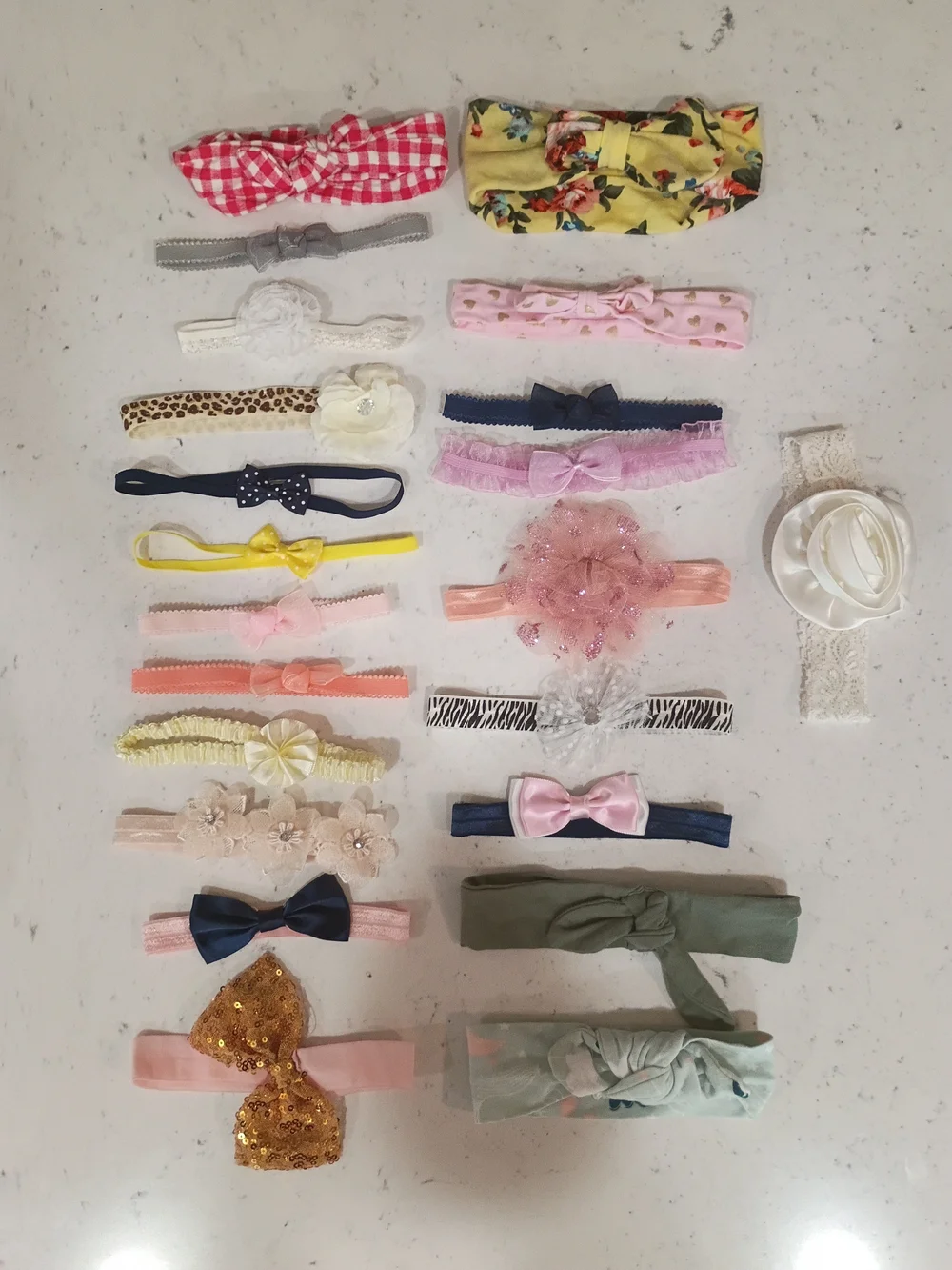 22 Pc Assorted Baby Headband Set - Mixed Colors
